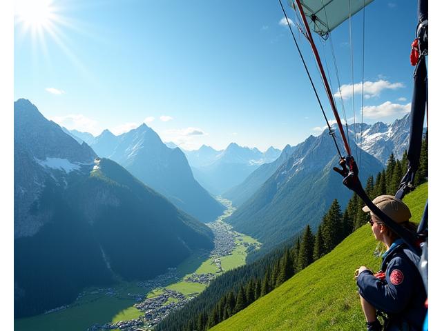 Paragliding über den Schweizer Alpen