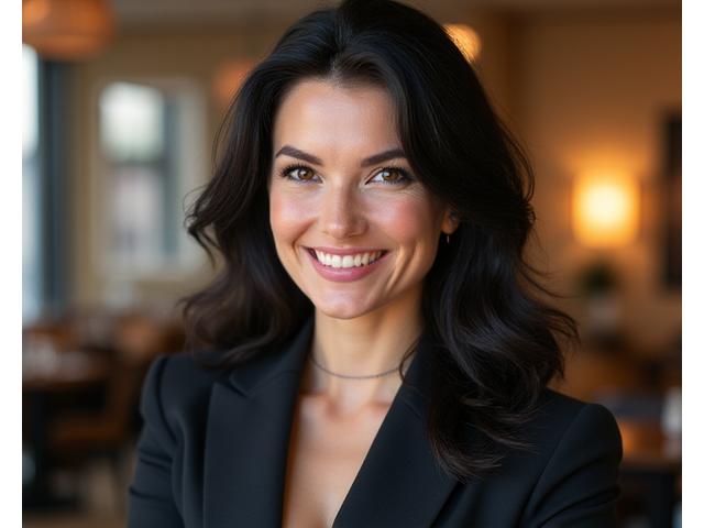 Sophia Wilde, Global Concierge, lächelt verbindlich